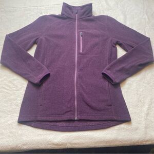 Duluth Trading Company Purple Textured Fleece Jacket Size XS